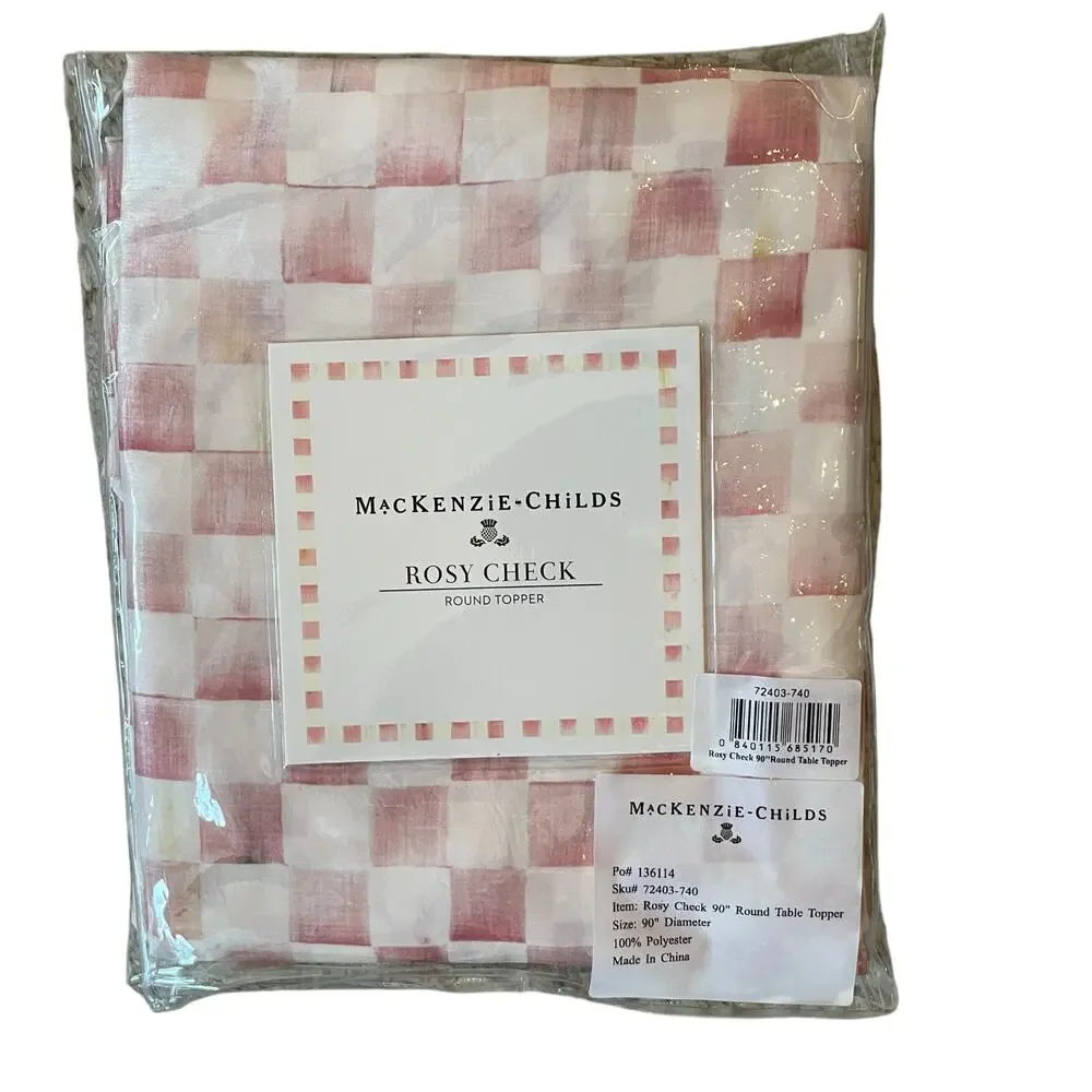 Mackenzie-Childs Rosy Check 90